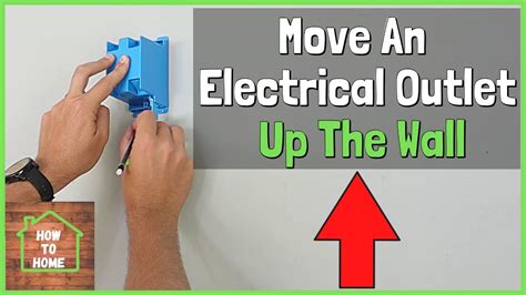 how to move an electrical box up the wall|moving electrical outlets up wall.